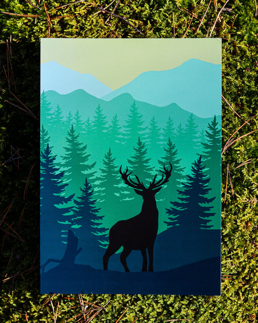 Hämärän kulkija -printtikuva